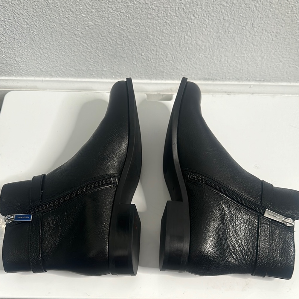 Michael kors black leather ankle boots size 10 great  Women's Black Ankle Boots - Picture 7 of 8